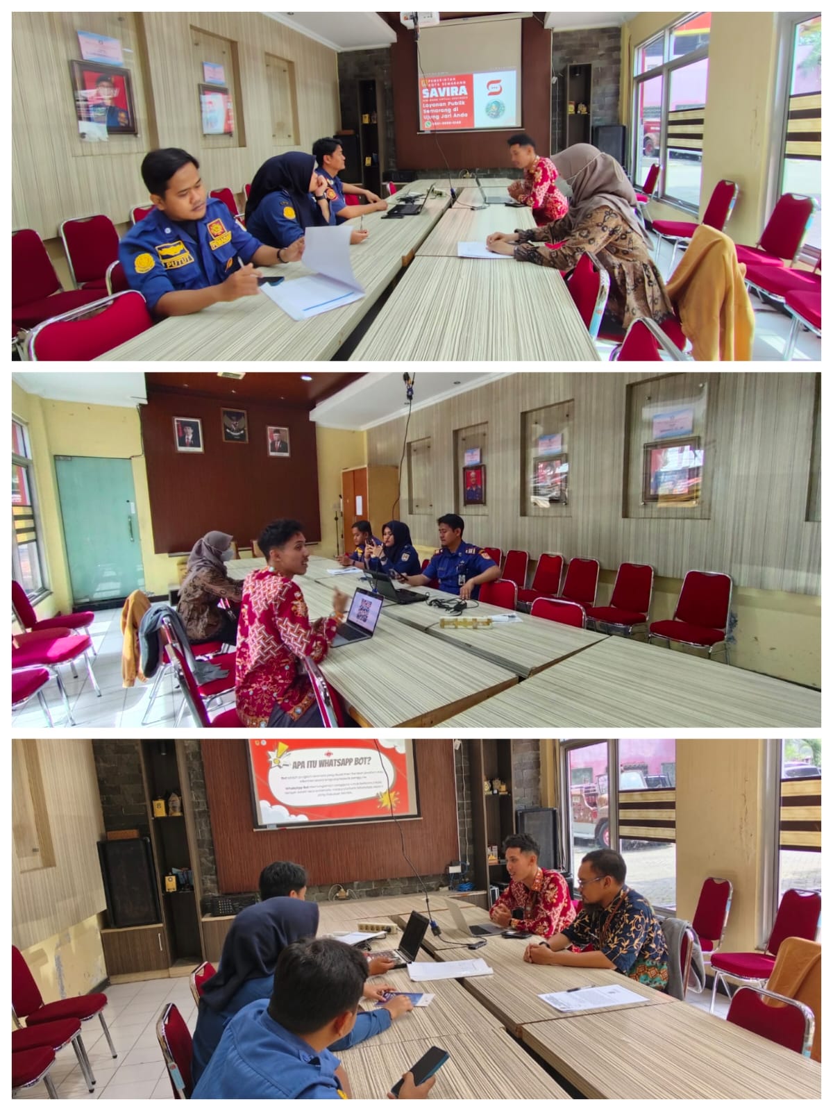 DISKOMINFO Kota Semarang Lakukan Survei Koordinasi SAVIRA di Dinas Damkar